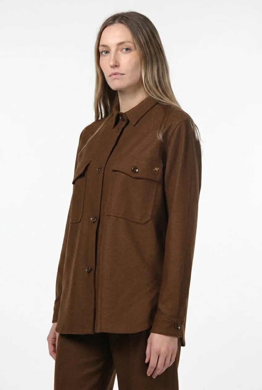 Mason's City Field giacca donna jersey marrone chiaro invernale