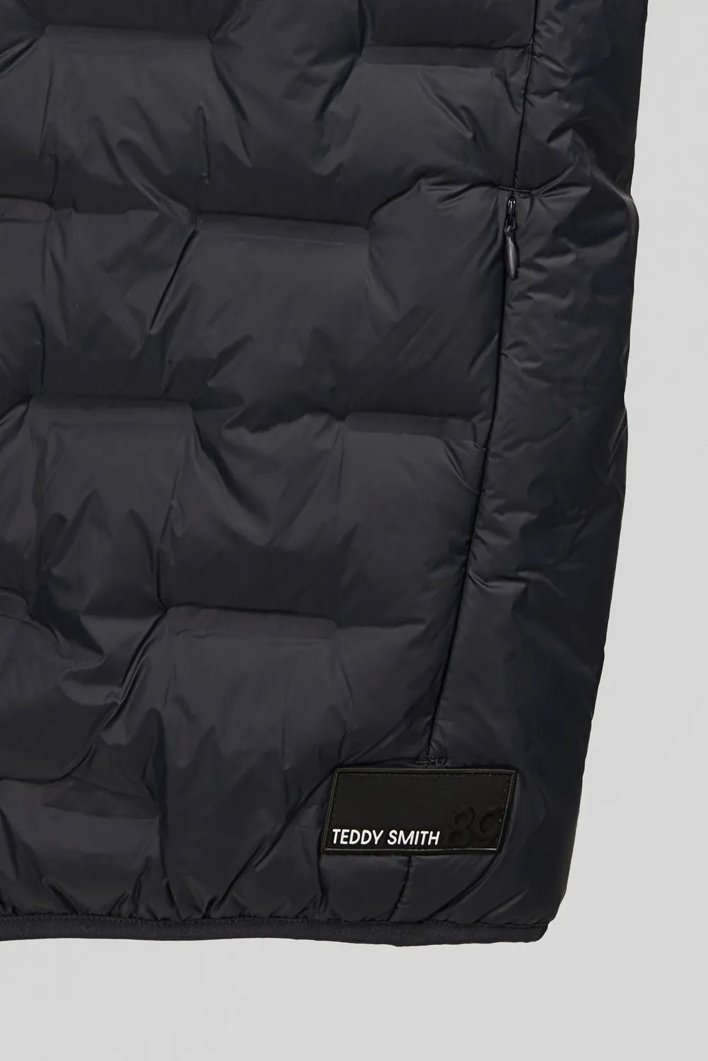 Teddy Smith B-Toran gilet trapuntato nero uomo leggero