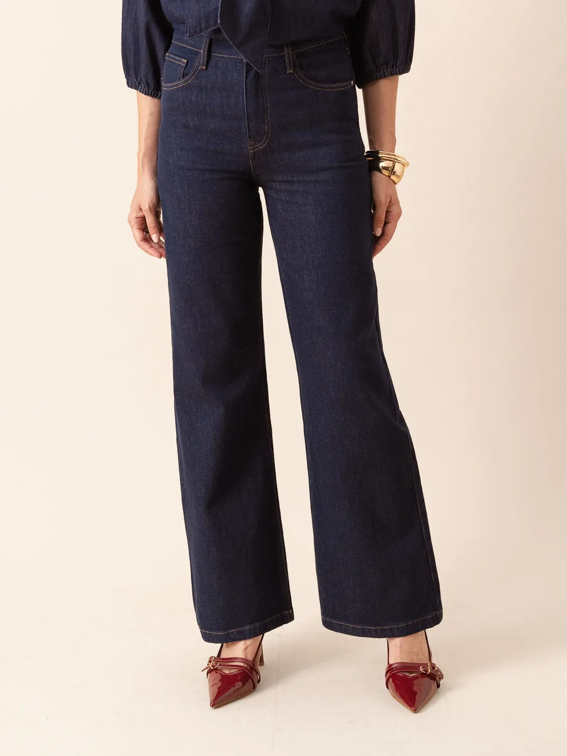 Oraije Gabriel jeans wide blu