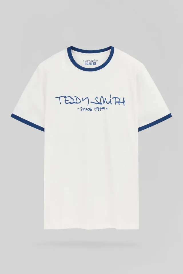 Teddy Smith Ticlass MC T-Shirt Uomo Bianco Cotone