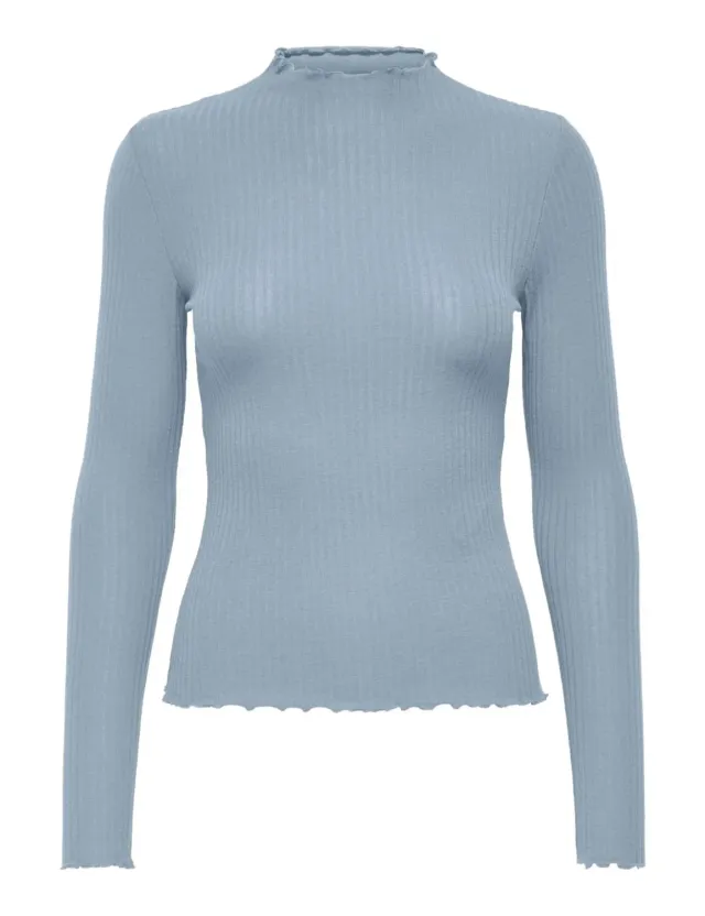 ONLY Onlemma maglietta maniche lunghe collo alto jersey