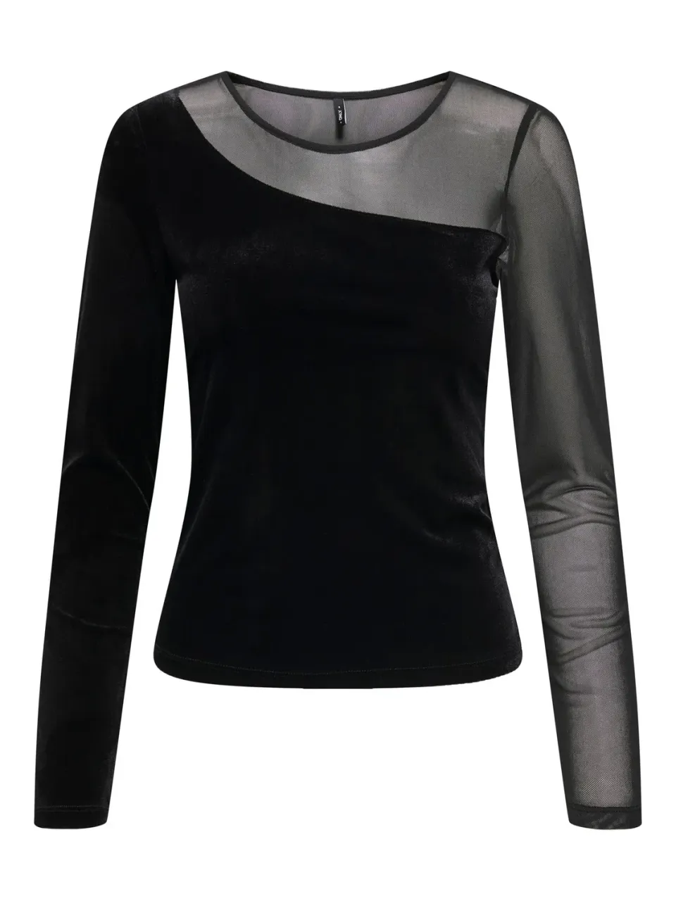 ONLY Onlsmooth Mesh Mix top donna L manica lunga