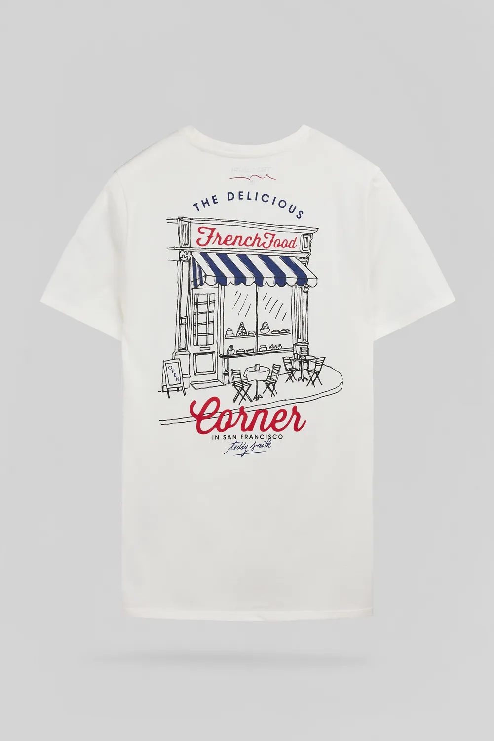 Teddy Smith T-Corner MC T-shirt cotone middle white