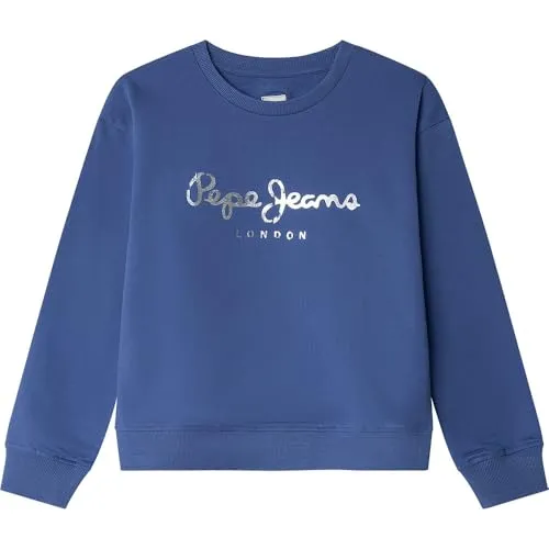 Pepe Jeans Annie Felpa Bambina 8 Anni Blu Girocollo