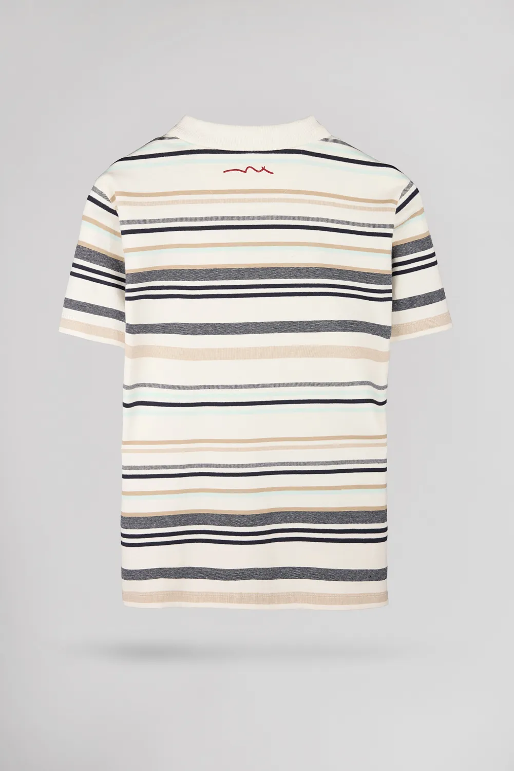 Teddy Smith P-Roy polo jacquard middle white uomo