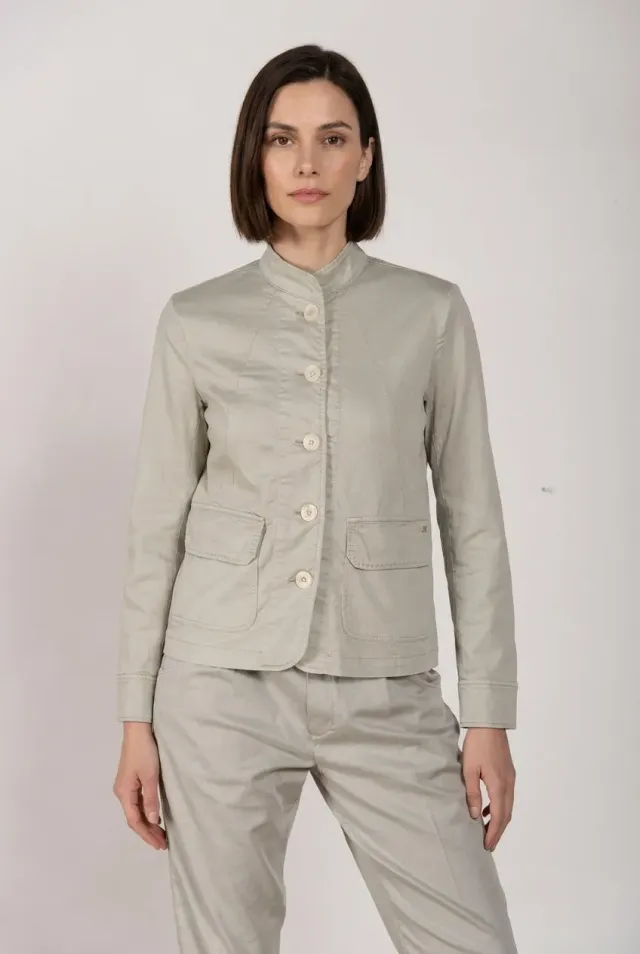 Mason's Karen New giubbotto donna celeste stretch