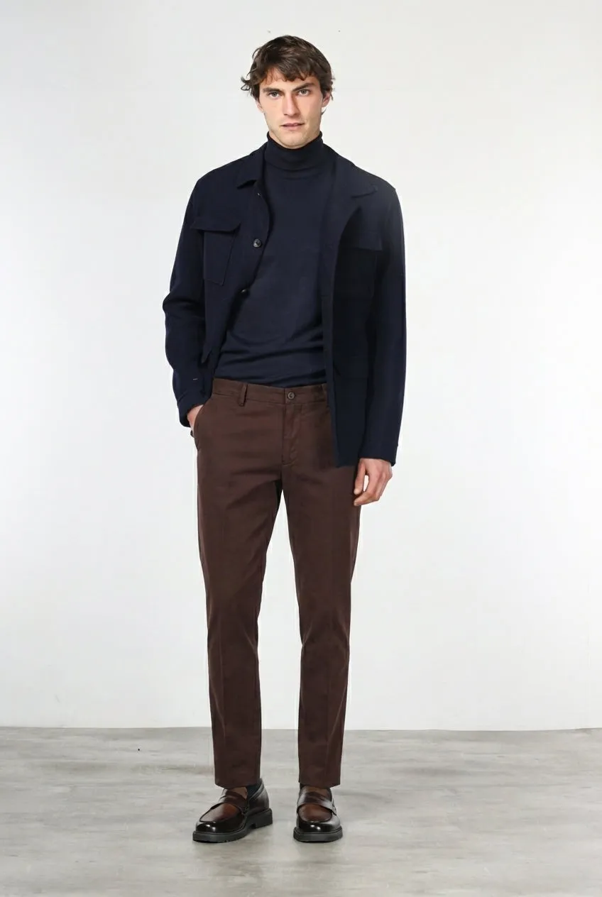 Mason's Milano chino uomo vinaccia extra slim stretch