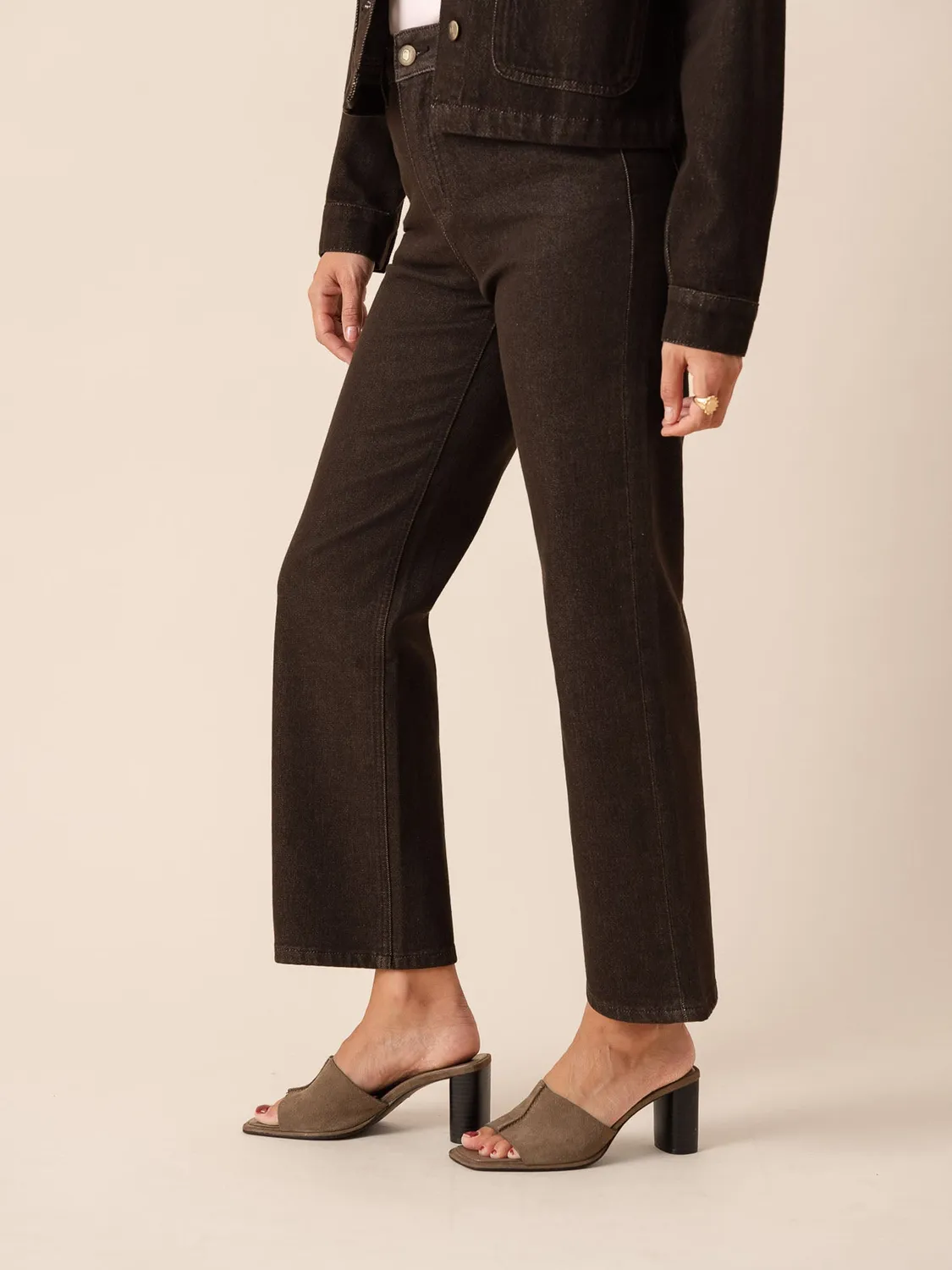 Oraije Solange Jeans Dritti Donna Cioccolato Fluido