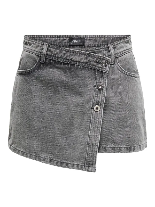 ONLY Onllesly Gonna Jeans Donna XL Grigio Chiaro