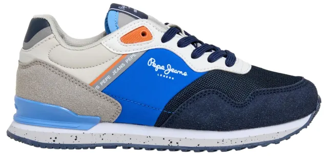 Pepe Jeans London South B sneakers bambino blu 33 EU
