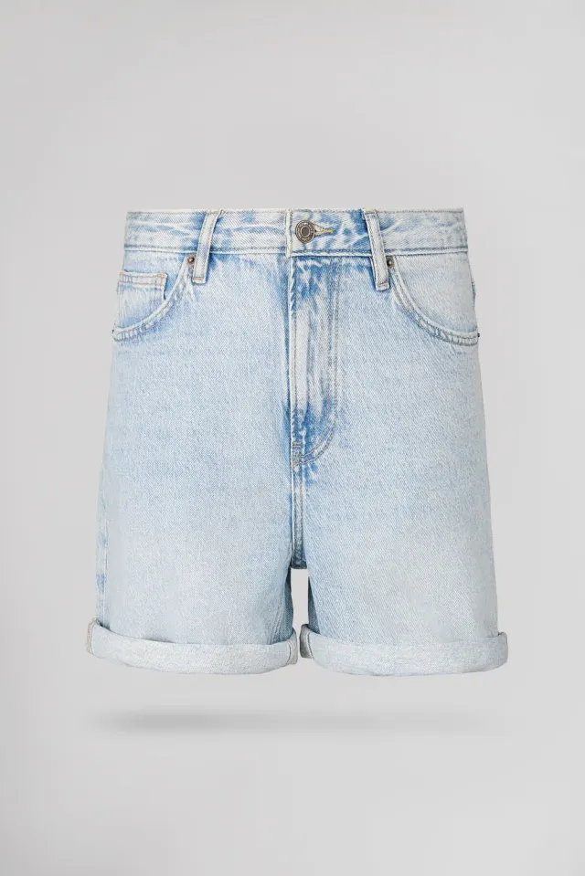 Teddy Smith S-Lucy SH Fripp shorts donna indigo chiaro