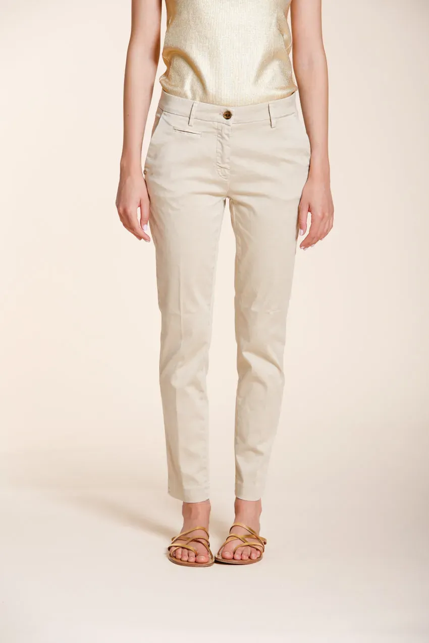 Mason's New York Slim pantalone donna gesso slim