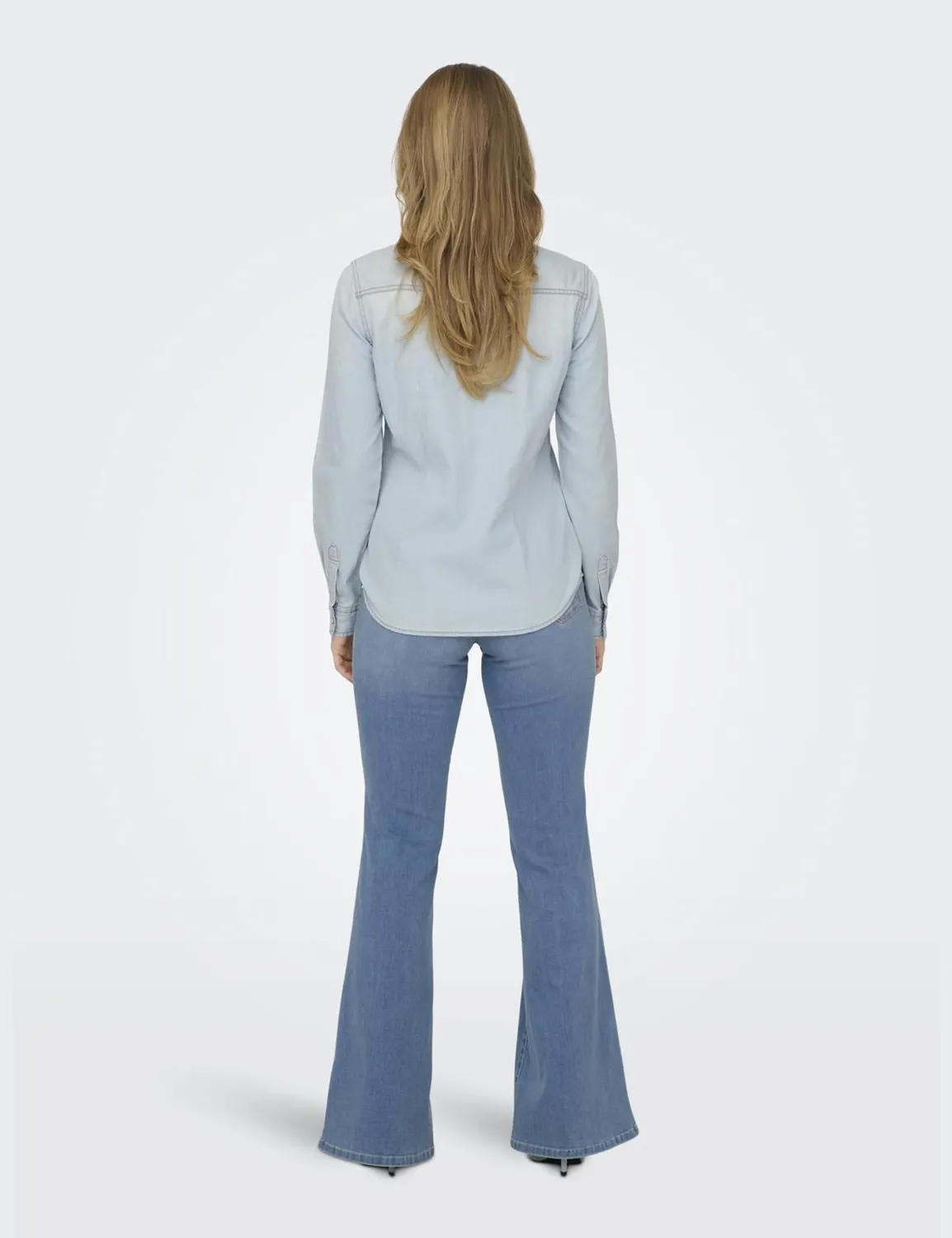 ONLY ONLALEXA Camicia denim azzurro chiaro