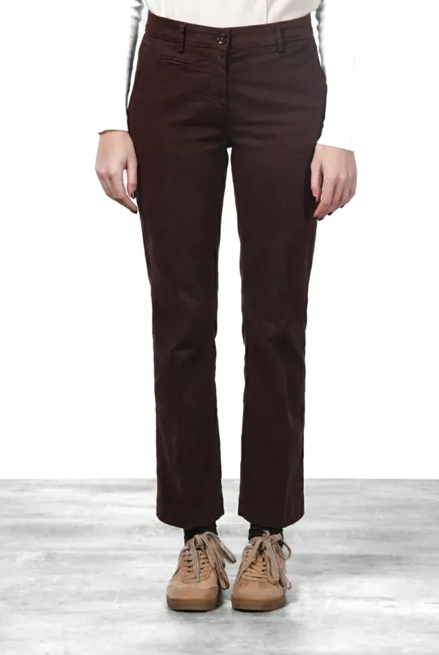 Mason's New York Trumpet pantalone donna vinaccia slim