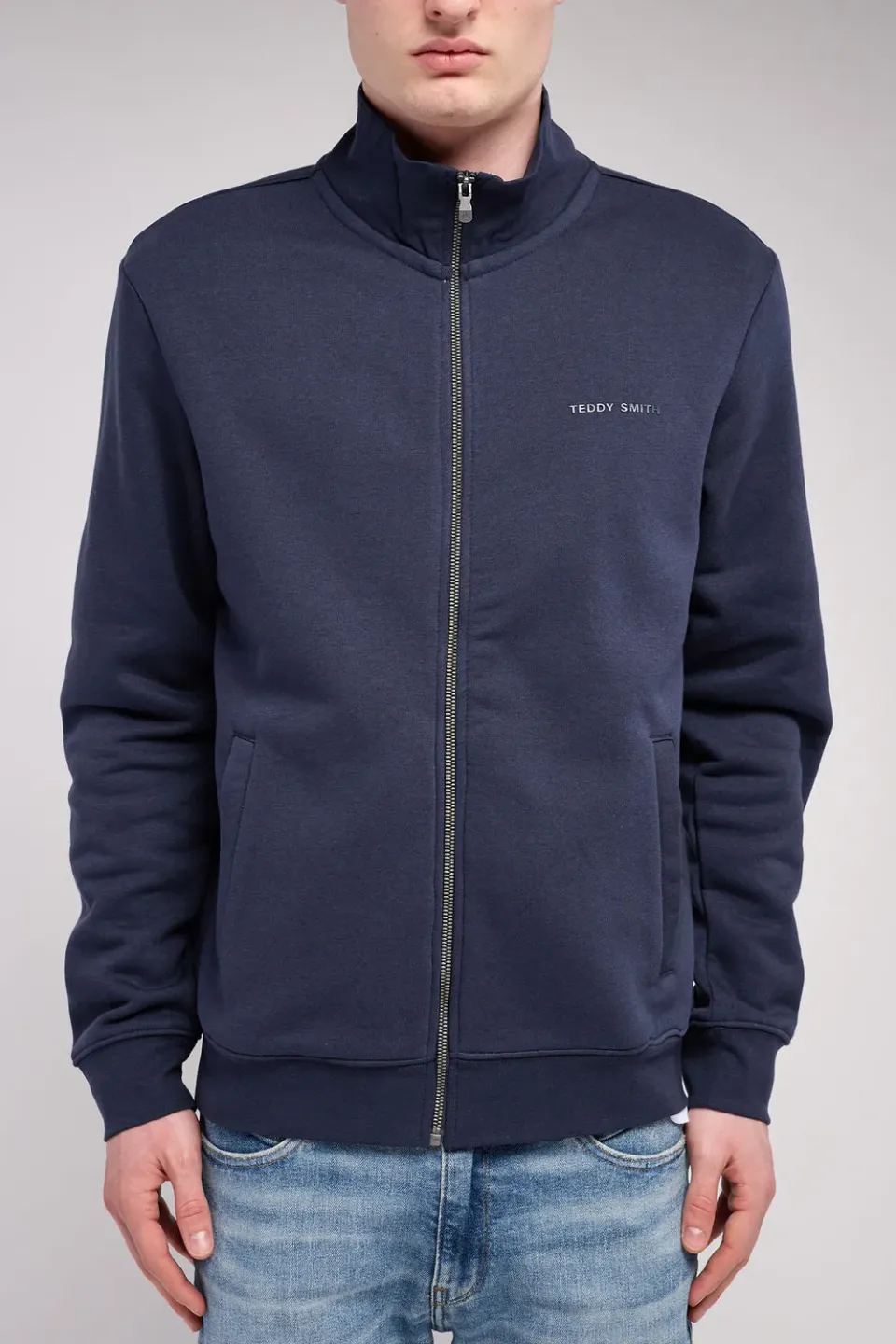 Teddy Smith G-Narkus Zip gilet navy uomo felpato