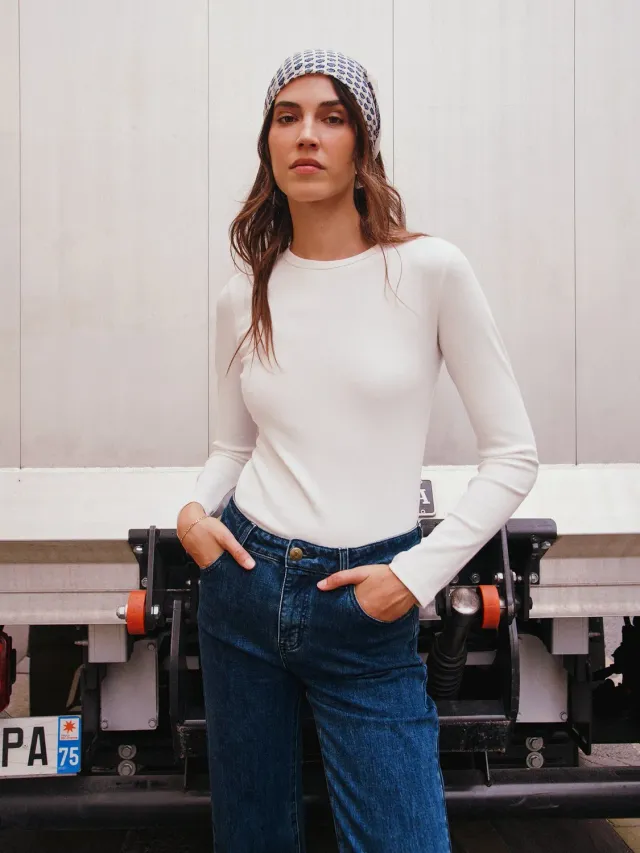 Oraije Olga t-shirt bianca cotone