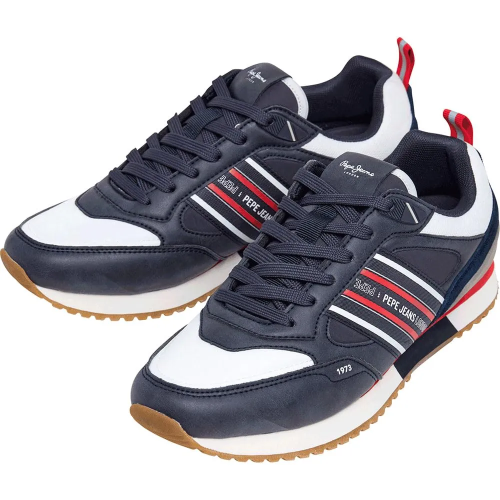 Pepe Jeans Dublin Sneakers Uomo Pelle Bianca Running