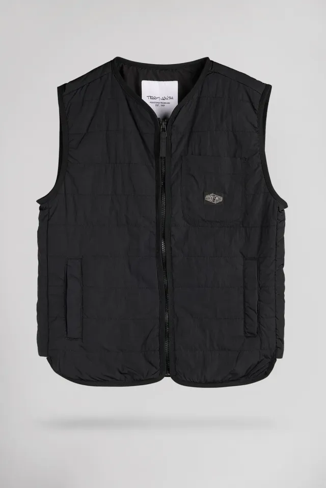 Teddy Smith B-Nours Jr gilet nero trapuntato