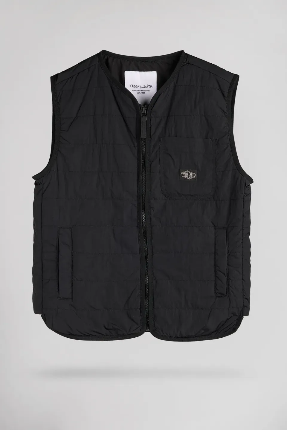 Teddy Smith B-Nours Jr gilet nero trapuntato