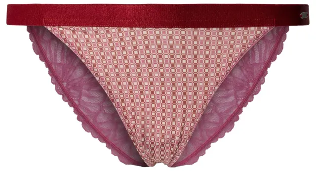 Pepe Jeans Retro Geo Bikini slip M microfibra e pizzo