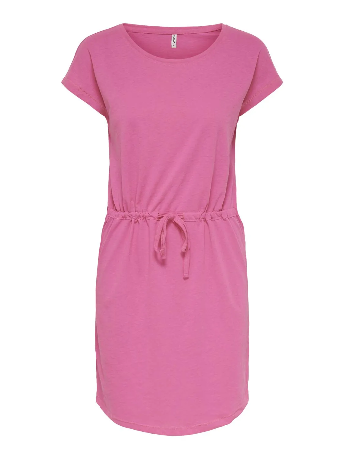 Only Onlmay Vestito Donna L Nero Giallo Corto Cotone