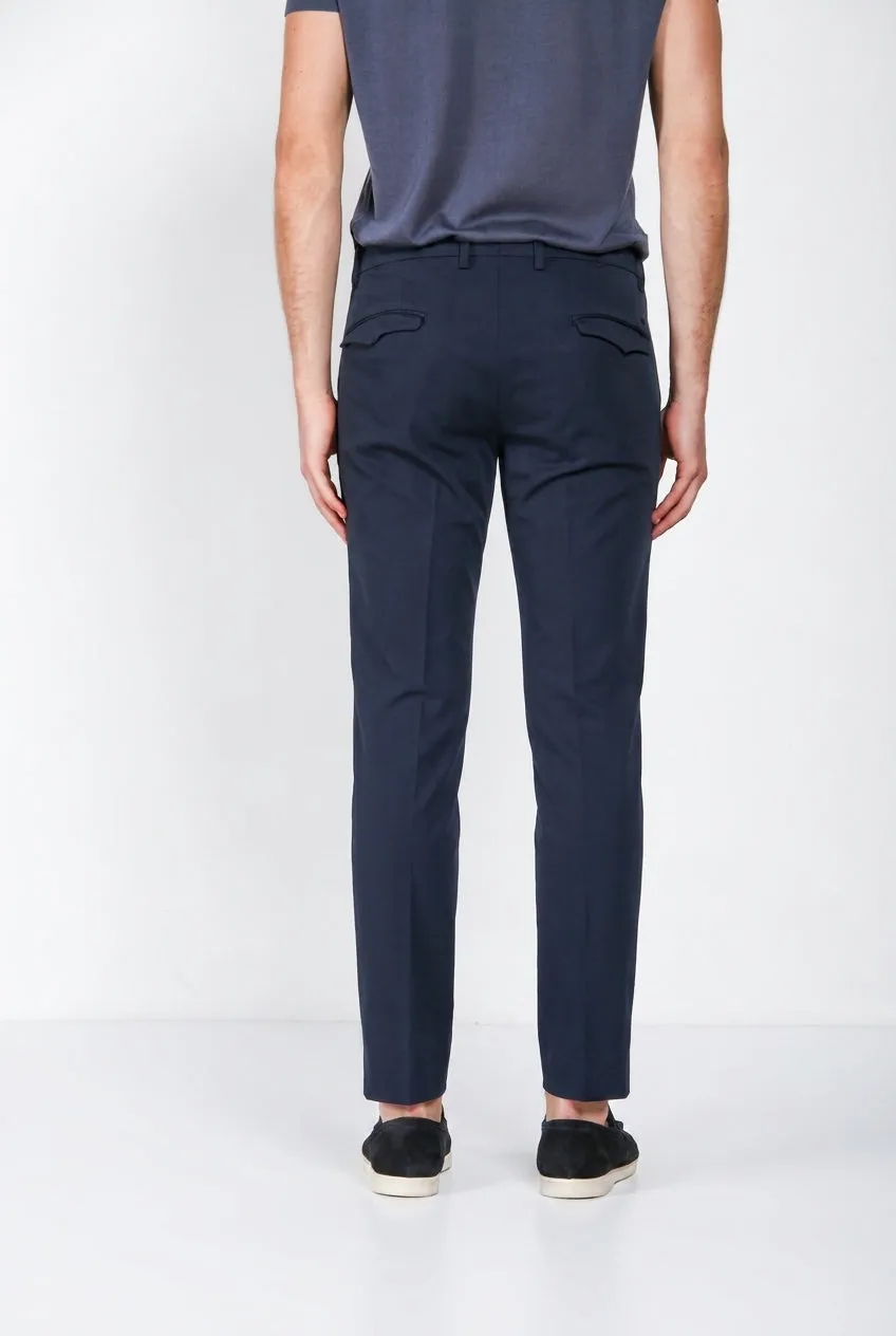 Mason's Torino 1 Pinces Flex chino uomo blu notte slim