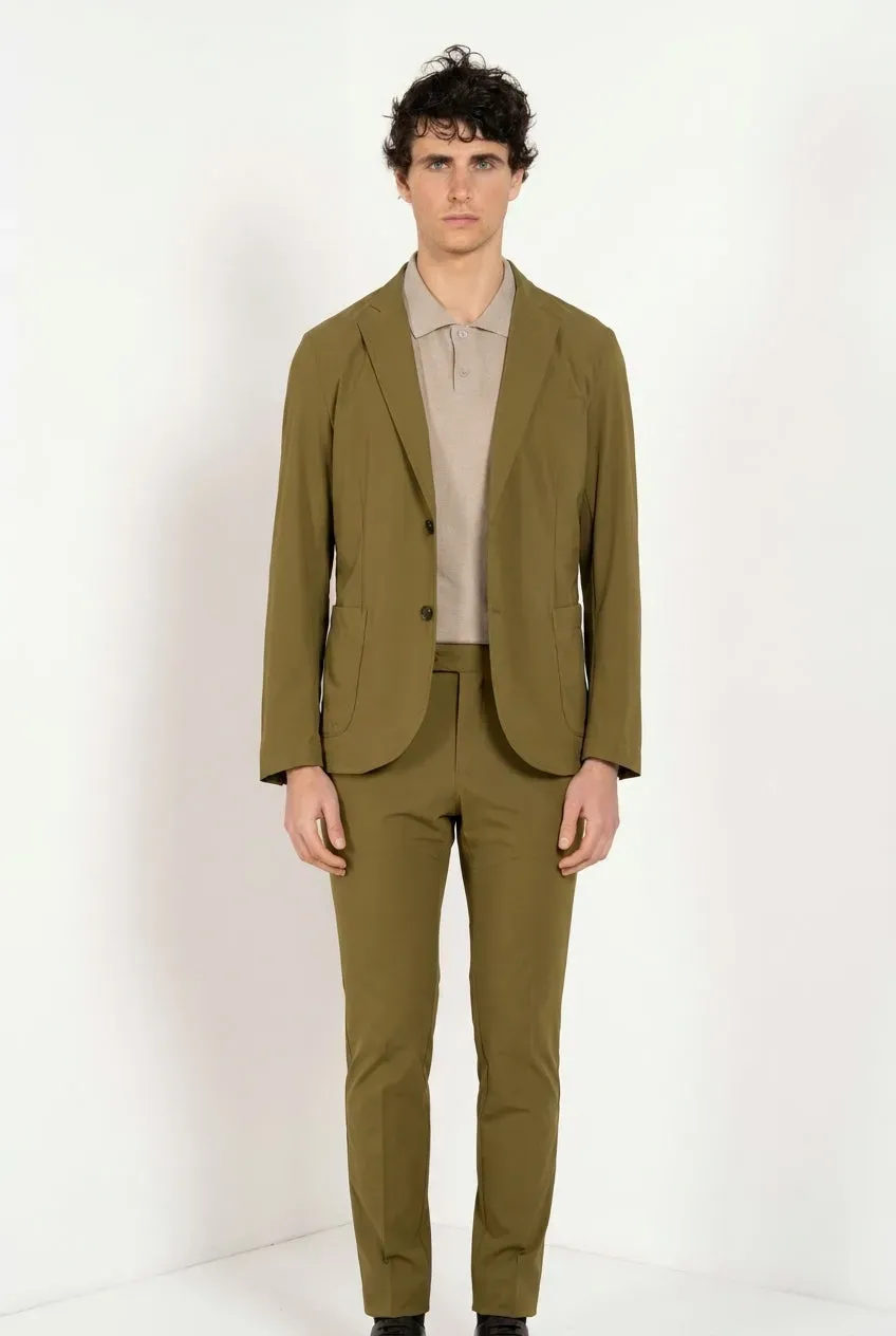 Mason's Da Vinci Tech Dynamic blazer verde militare jersey