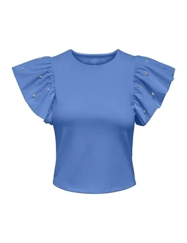 ONLY Onlmacy Life S/S t-shirt nero jersey donna
