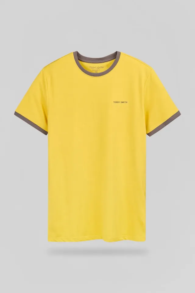 Teddy Smith THE TEE 2 R MC t-shirt ocra chiné uomo