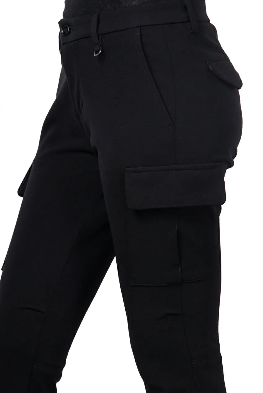 Mason's Chile City cargo donna nero jersey tecnico slim