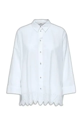 ONLY Onlgraces LS Emb camicia ricamata manica lunga