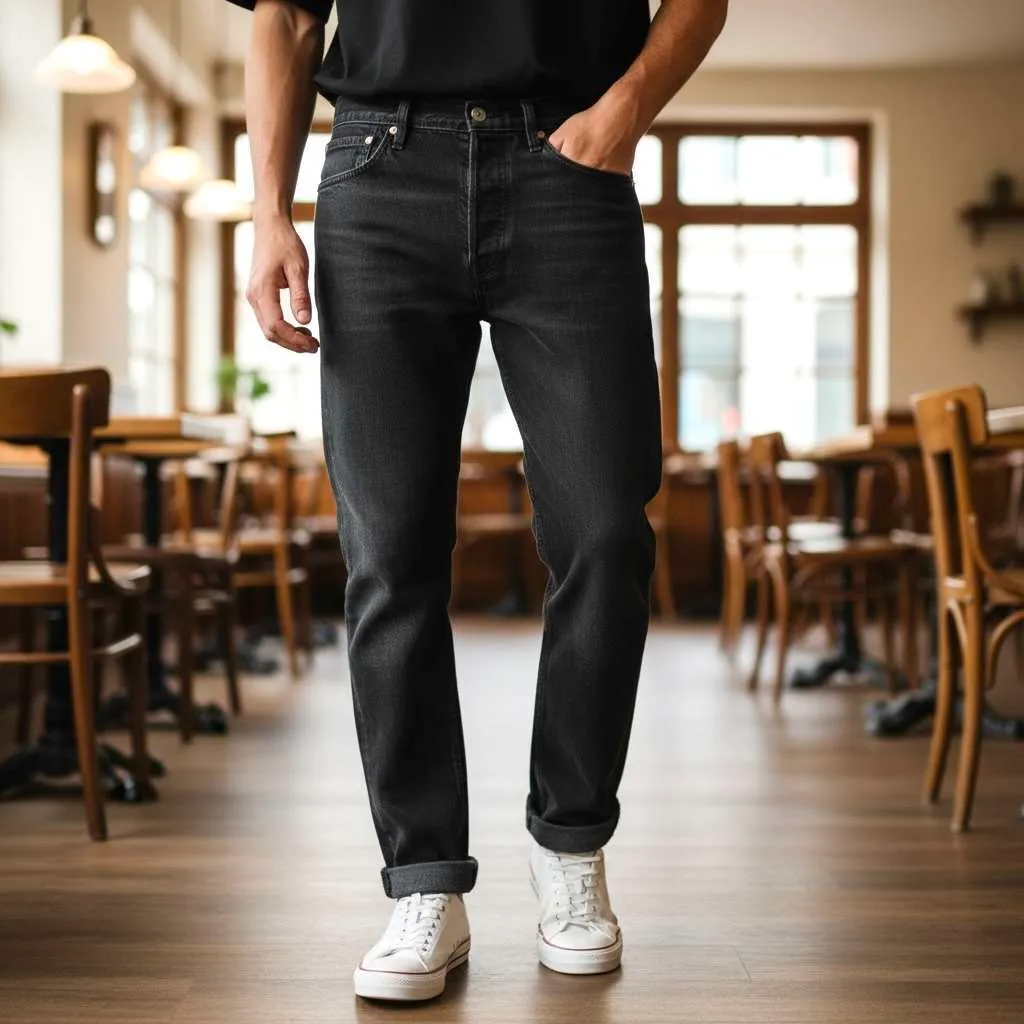 Levi's Vintage Black Basic jeans sartoriali neri