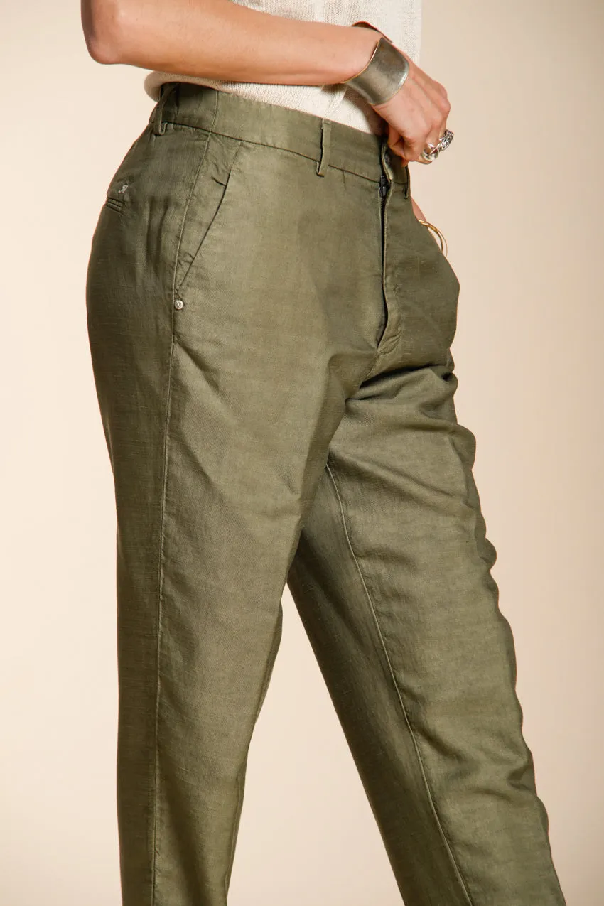 Mason's Linda Summer chino donna salvia relaxed lino