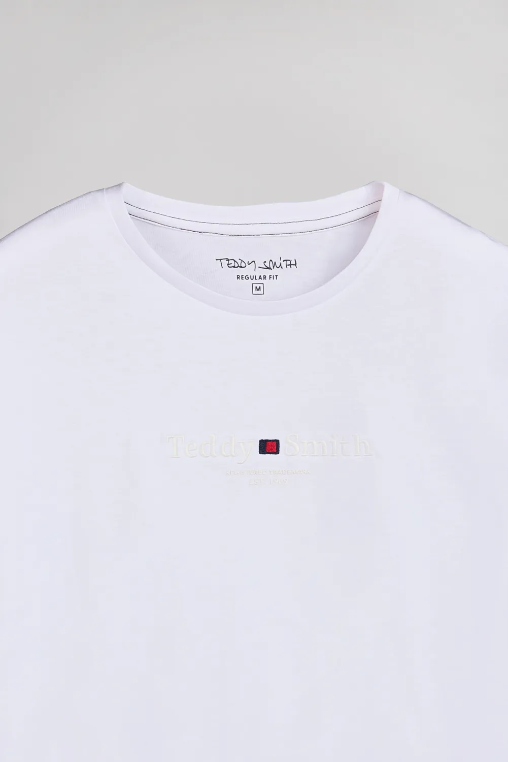 Teddy Smith T-Jim ML maglia maniche lunghe bianca cotone