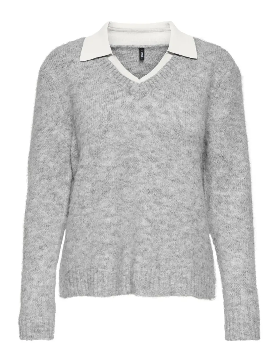 ONLY Onlazu LS Polo Neck maglia donna manica lunga collo polo