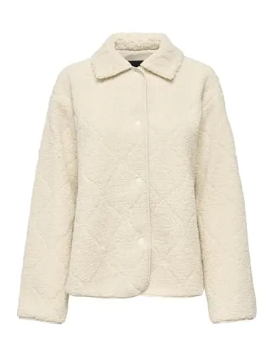ONLY Onlkelly Teddy Quilted Jacket Otw giacca trapuntata teddy