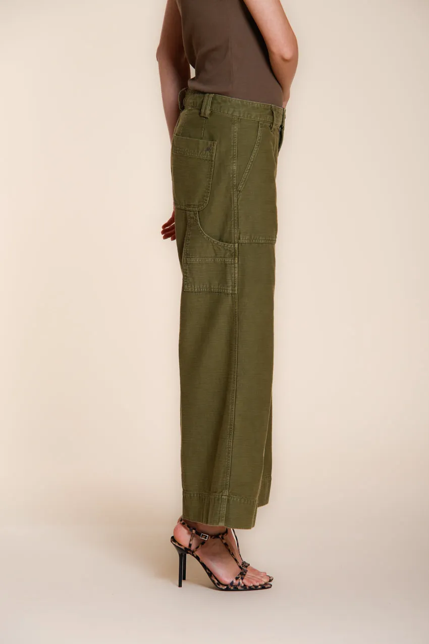 Mason's Dallas Wide cargo donna salvia cotone
