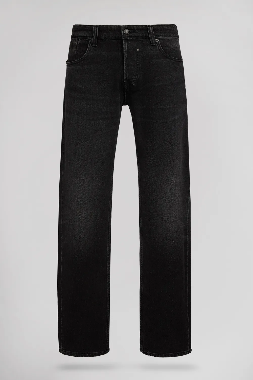 Teddy Smith Reg L32 Jeans Uomo Nero Used Regular