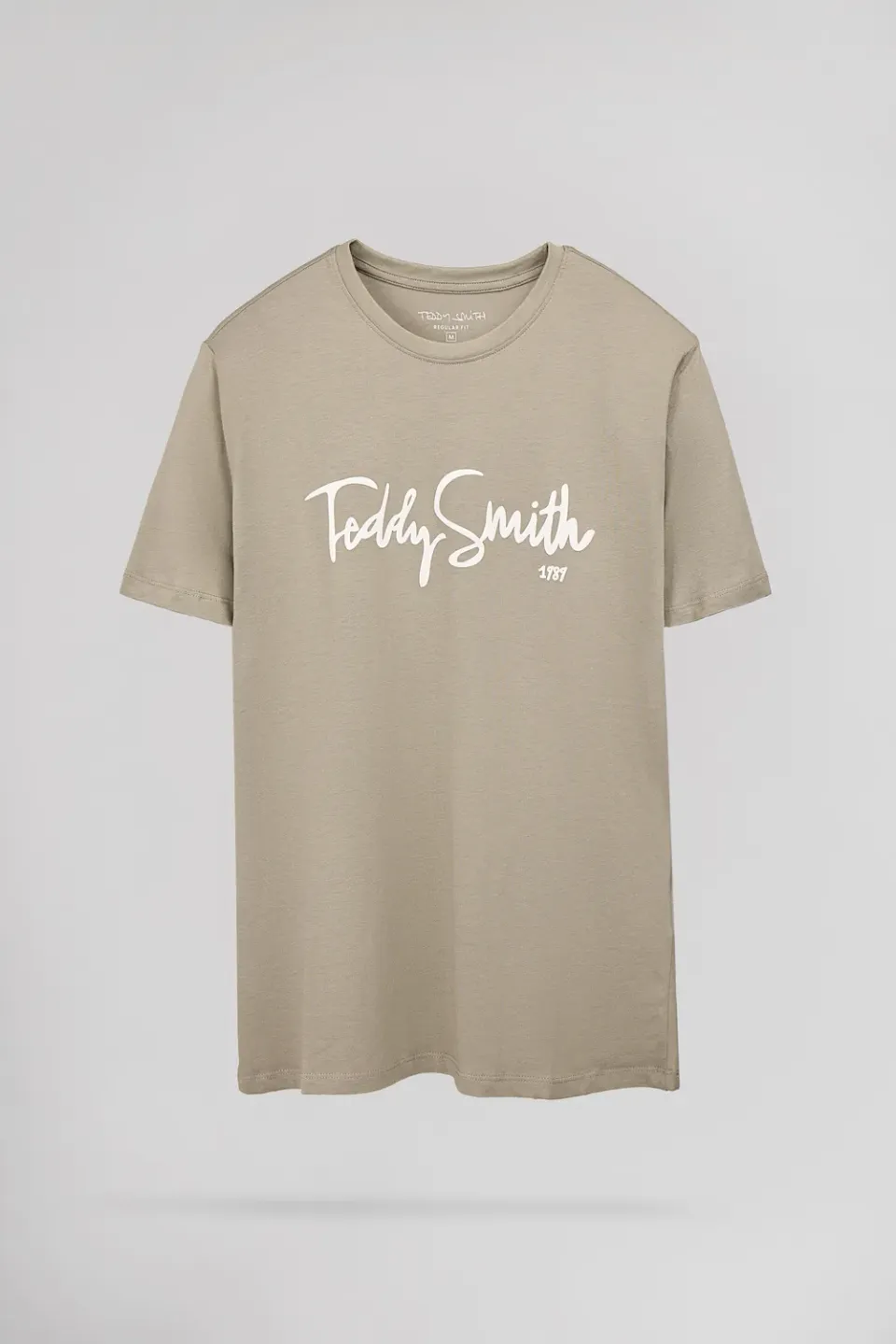 Teddy Smith T-Evry maglietta kaki bleach uomo