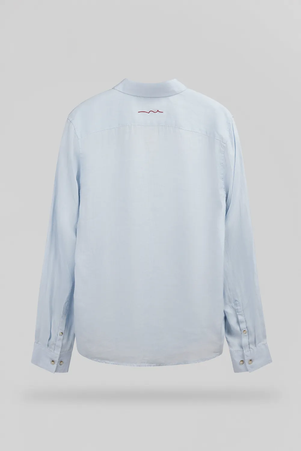 Teddy Smith C-LINEN ML Camicia Lino Uomo Pastel Blue