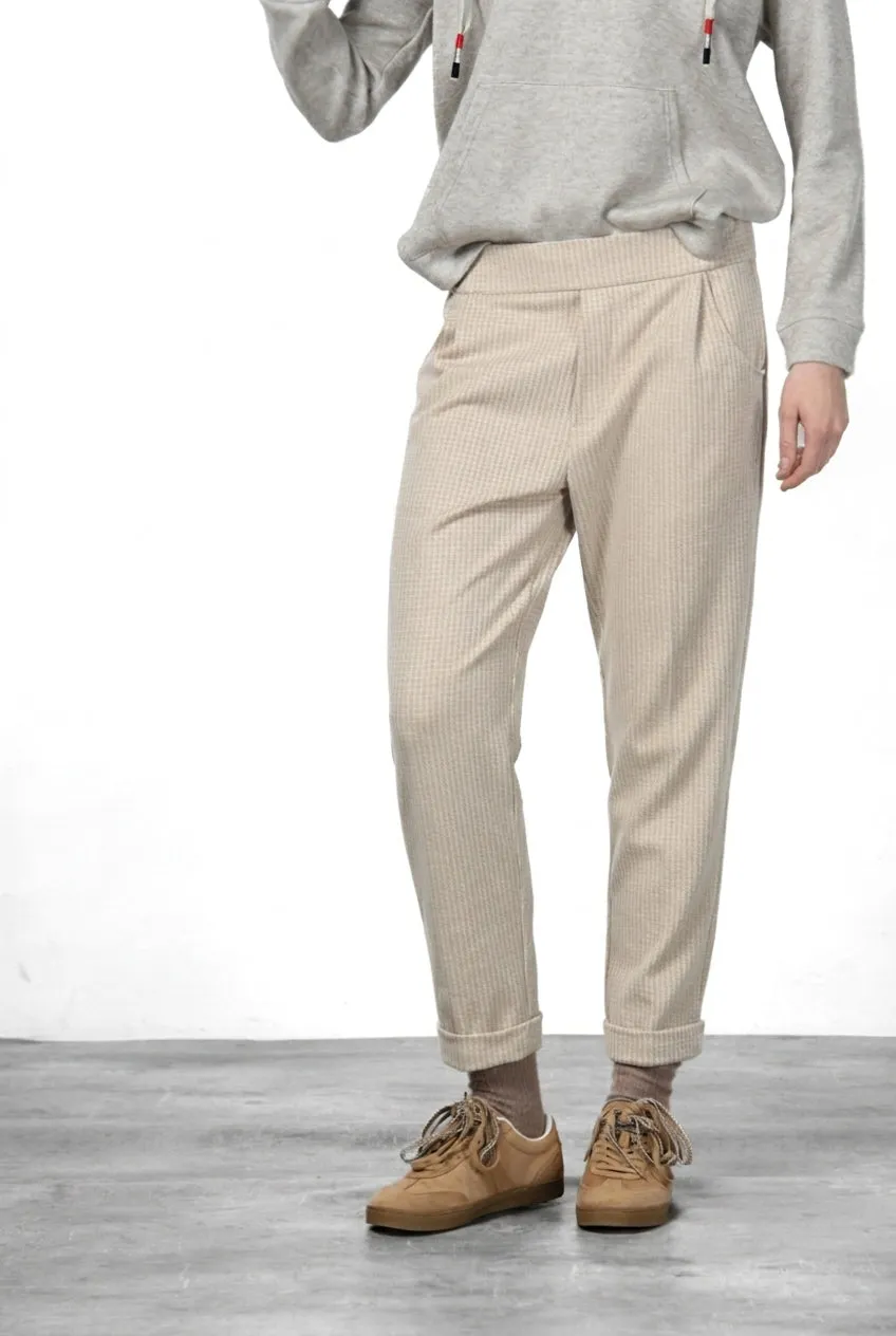 Mason's Easy Jogger chino beige jersey fantasia