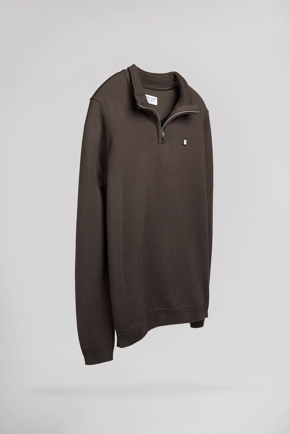 Teddy Smith P-Marty 2 maglione zip raven kaki uomo