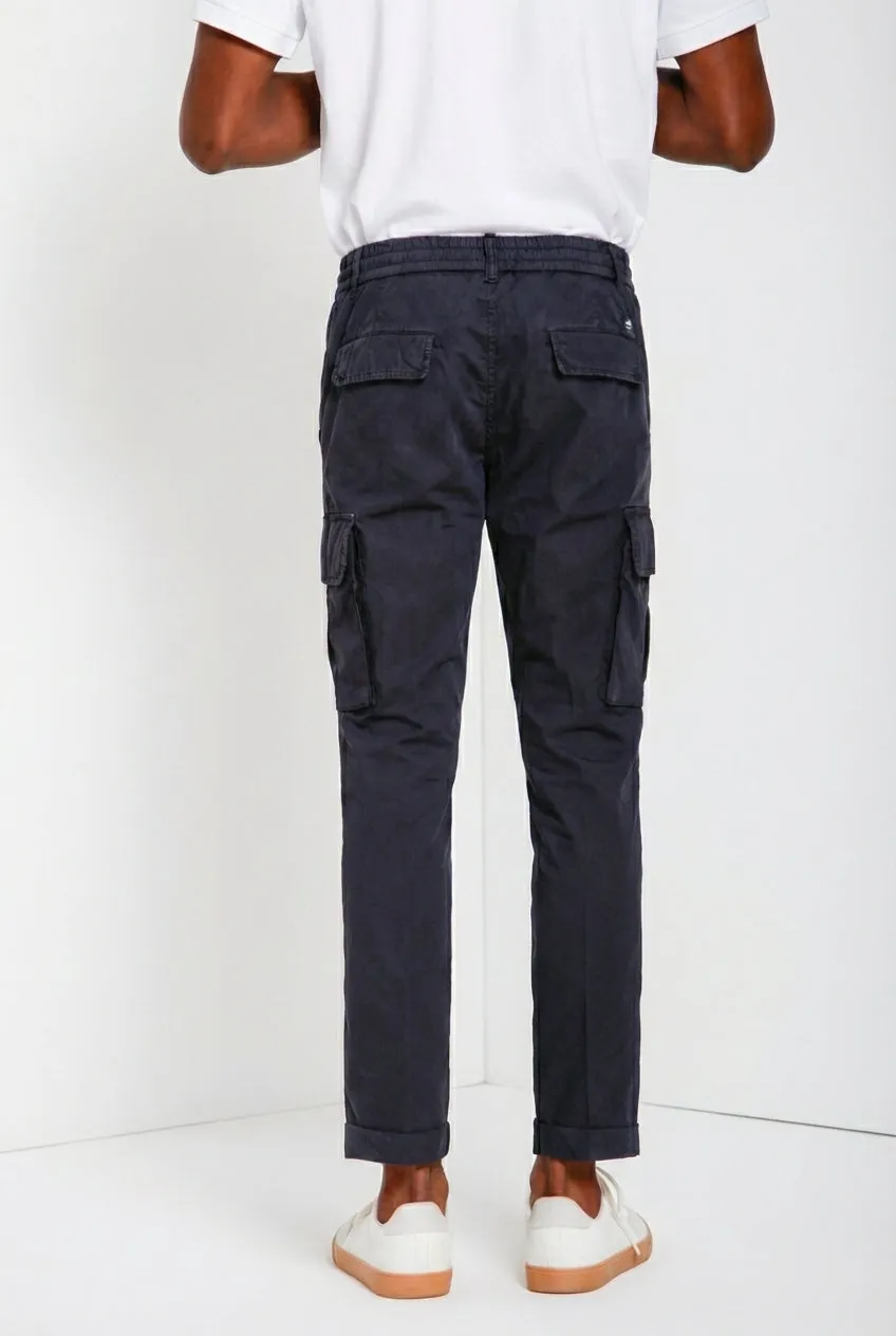 Mason's Chile Jogger cargo uomo tela blu notte extra slim