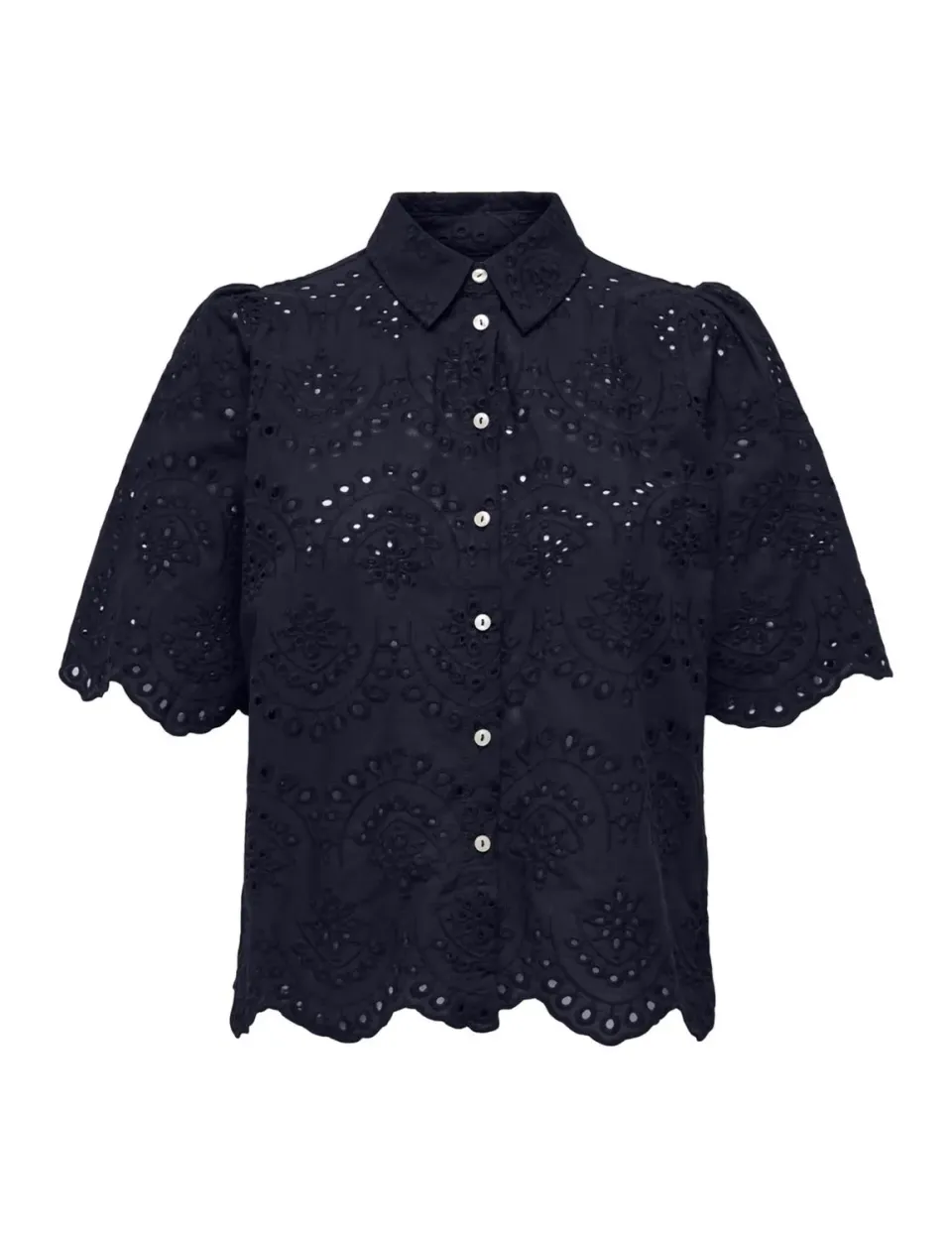 ONLY Onlvalais camicia donna manica lunga cotone