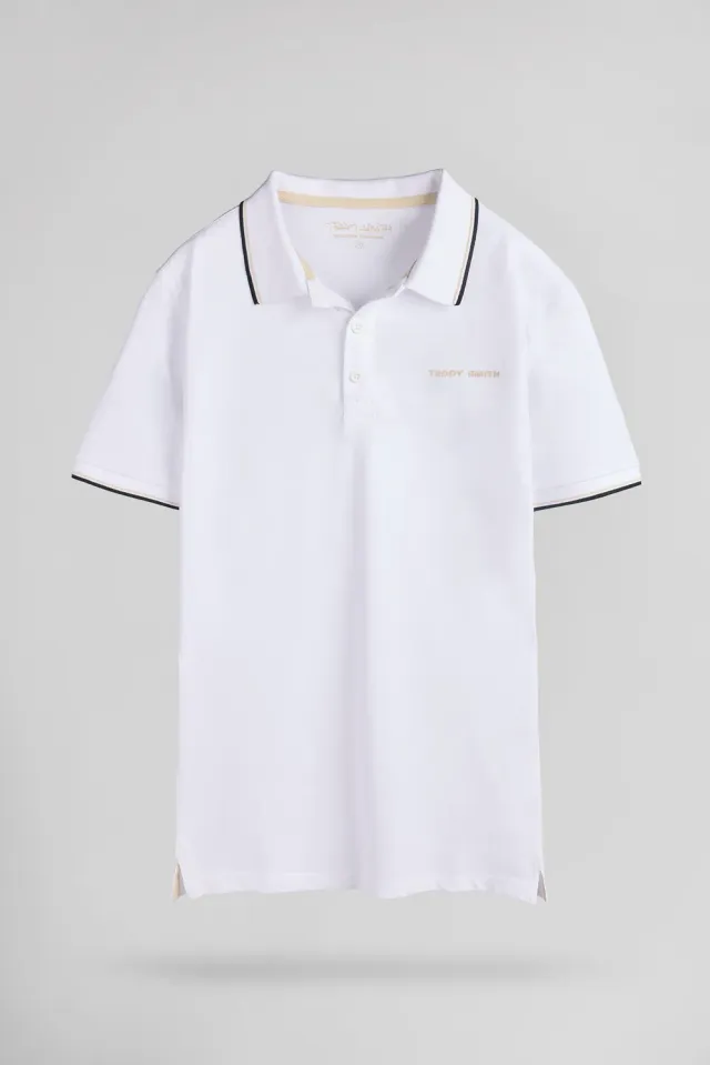 Teddy Smith Pasian 2 polo uomo bianca cotone
