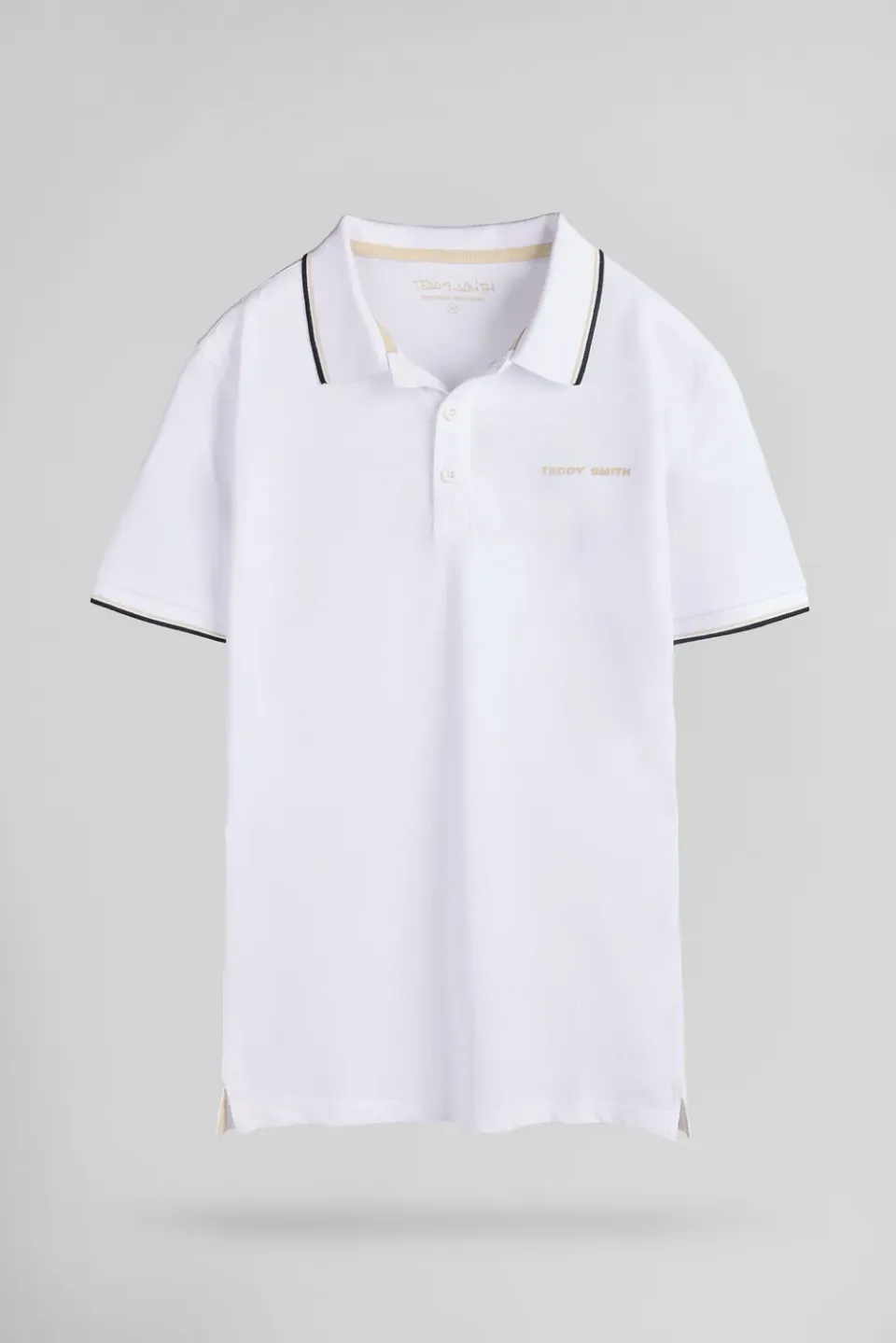 Teddy Smith Pasian 2 polo uomo bianca cotone