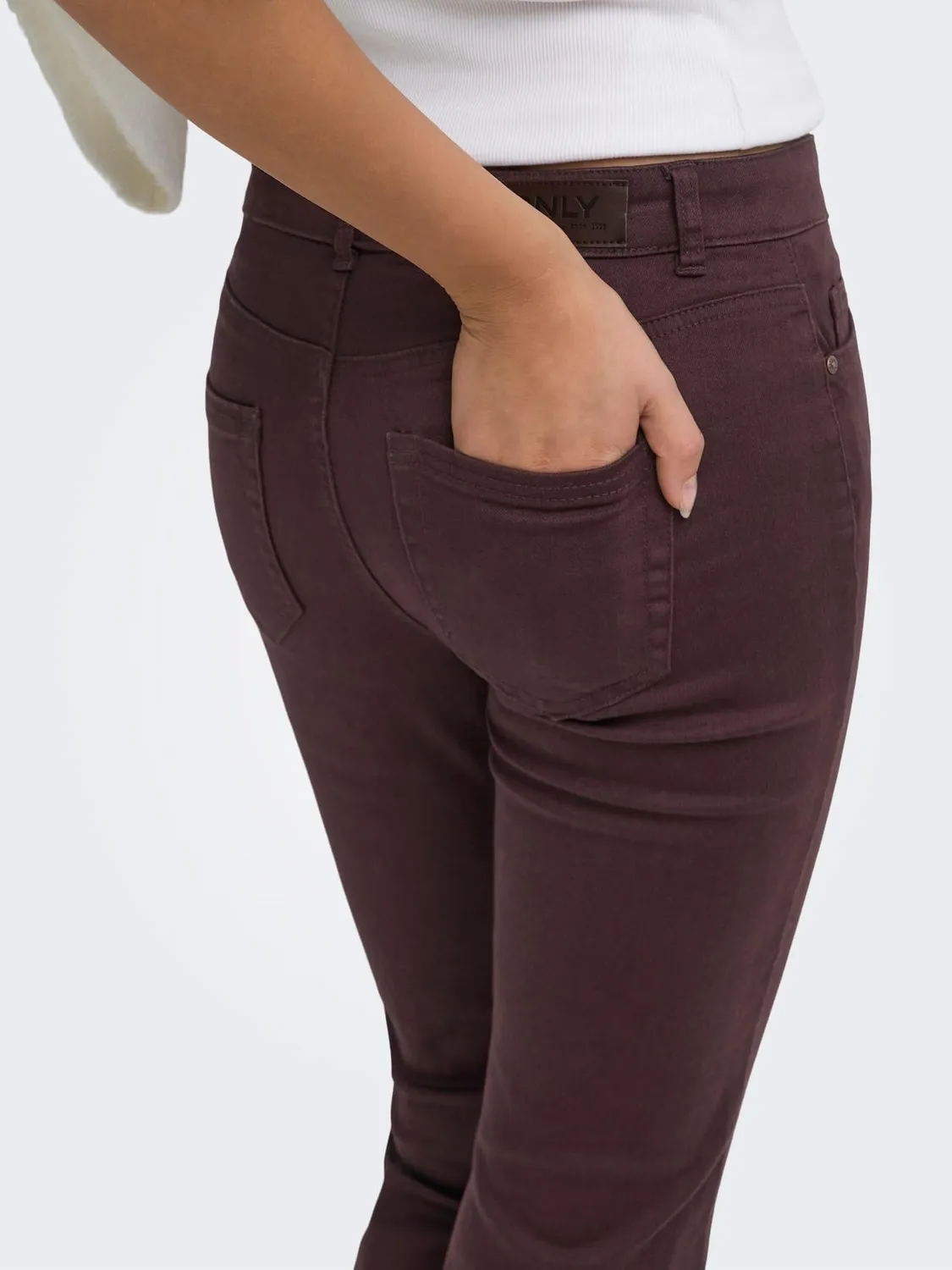 ONLY Onlblush Mid Flared pantaloni donna a zampa vita media