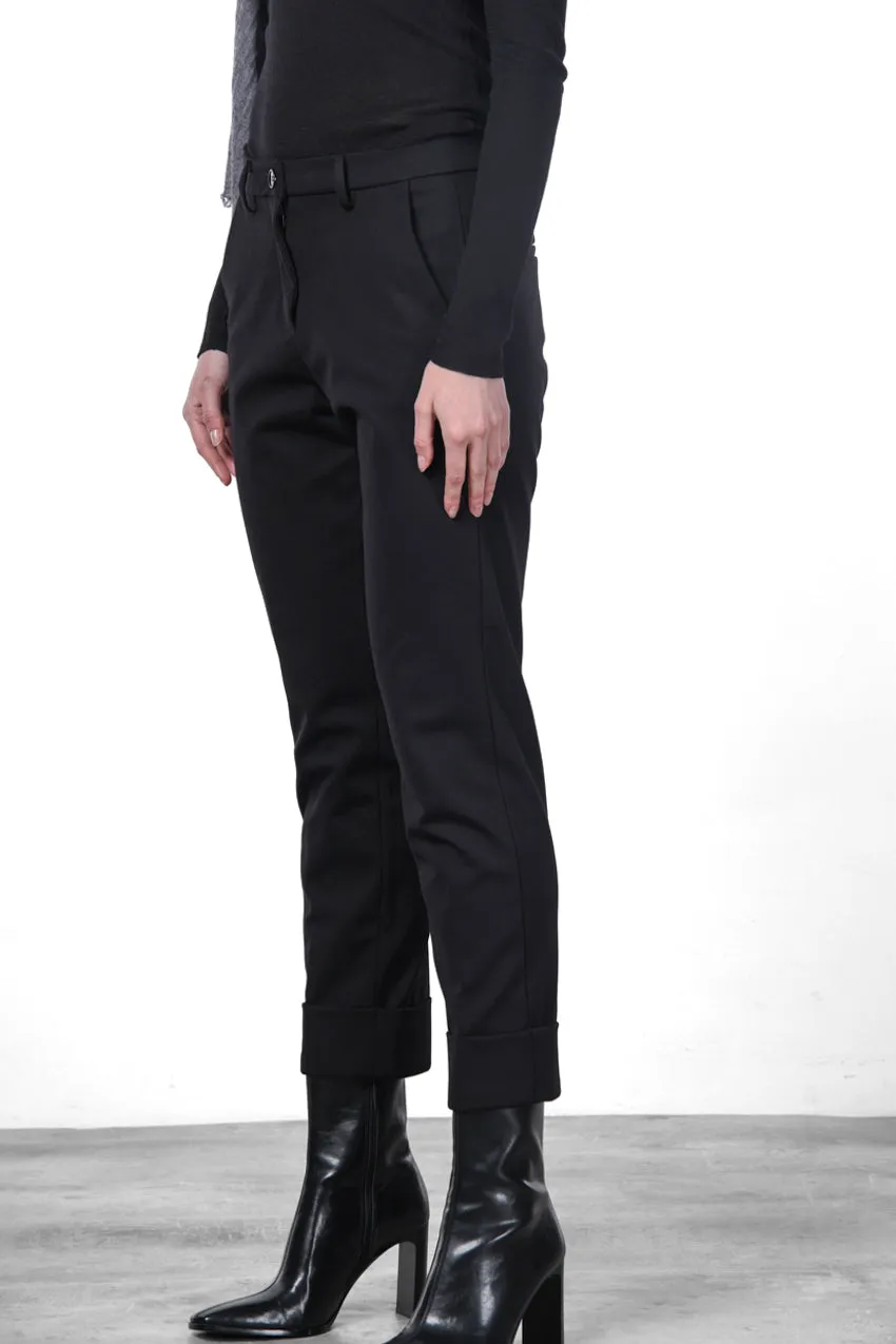 Mason's New York Carrot Chino Donna Nero Jersey Tecnico