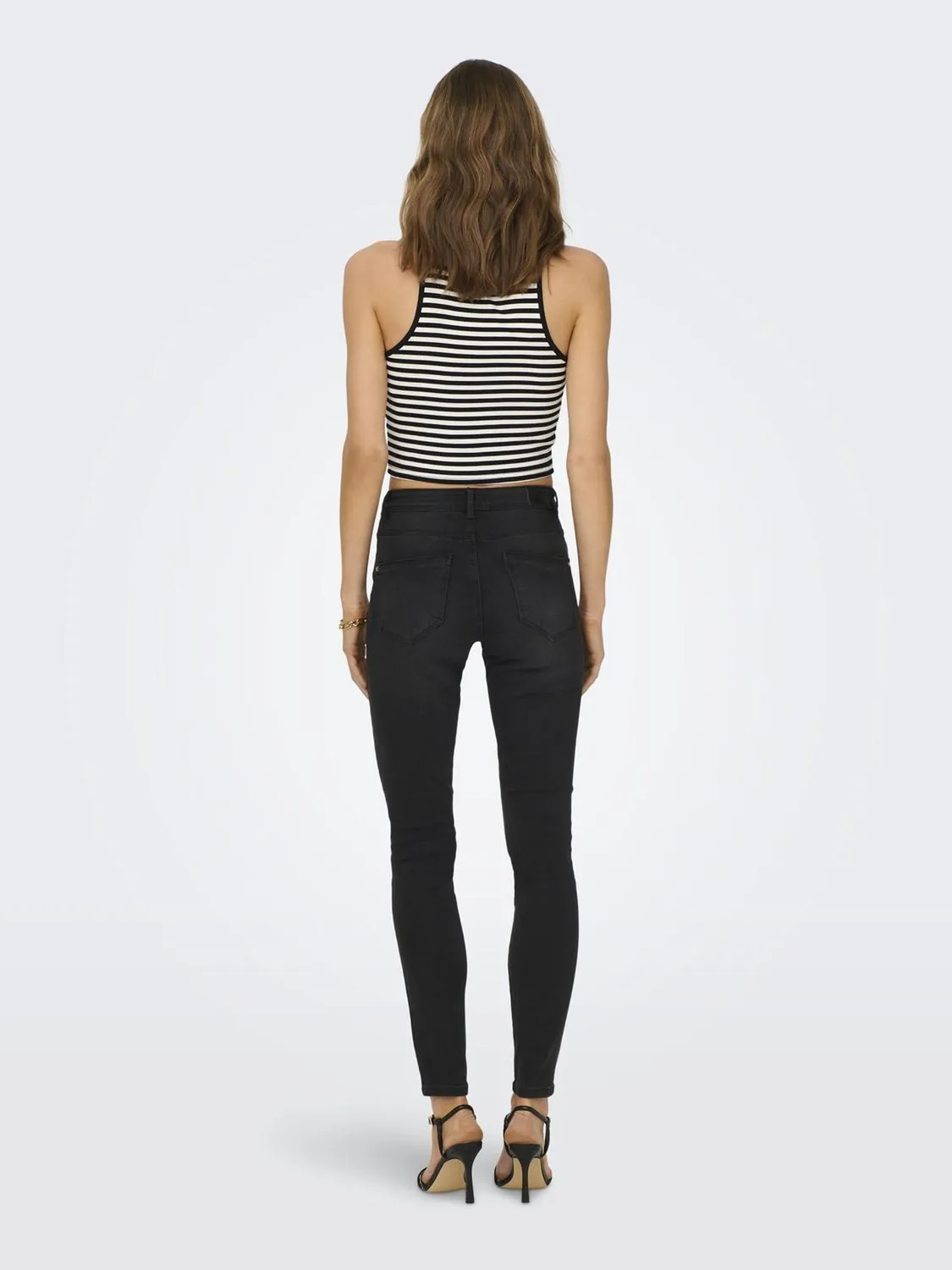 Only Onlwauw Mid SK jeans donna S/30L skinny