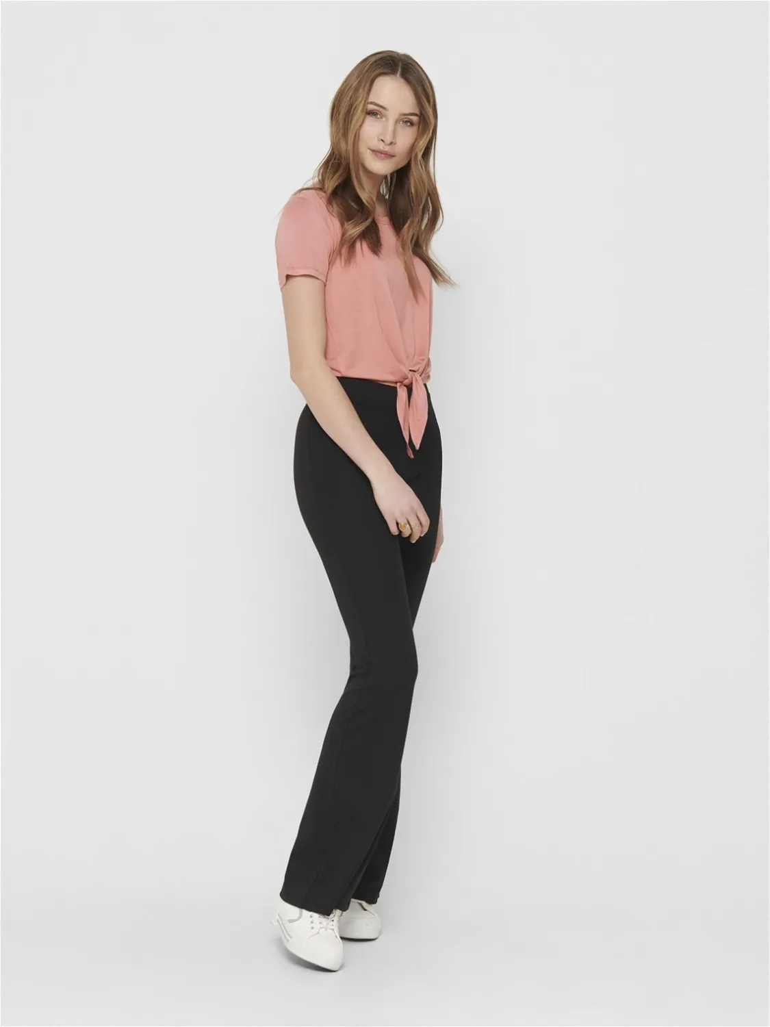 Only Onlfever Stretch pantaloni svasati nero XL 34